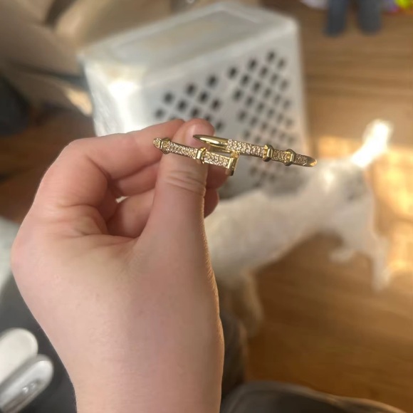 Just Un Clou Nail Gold Crystal Elegant Bracelet - Picture 4 of 11